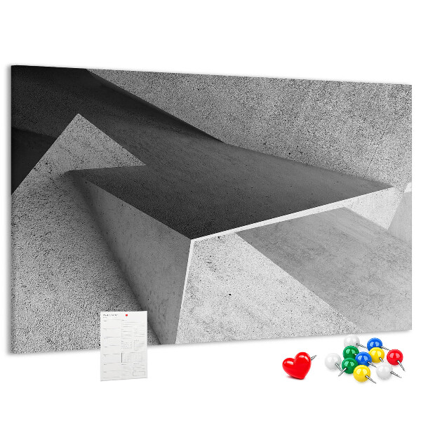 Cork display board Triangles abstraction