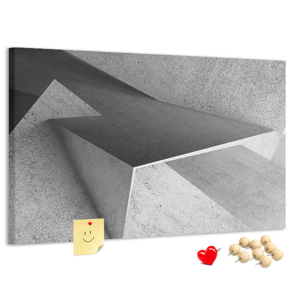 Cork display board Triangles abstraction