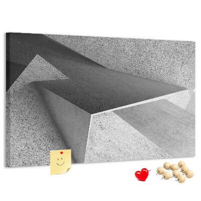 Cork display board Triangles abstraction