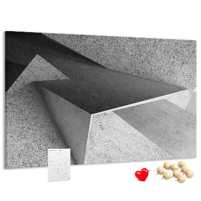 Cork display board Triangles abstraction