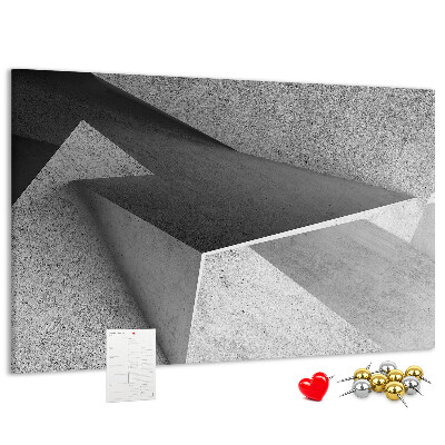 Cork display board Triangles abstraction