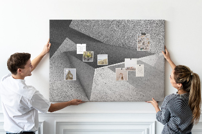 Cork display board Triangles abstraction