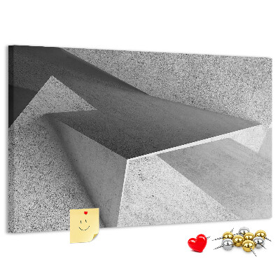 Cork display board Triangles abstraction