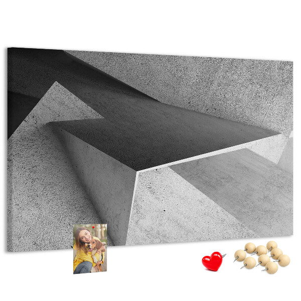 Cork display board Triangles abstraction