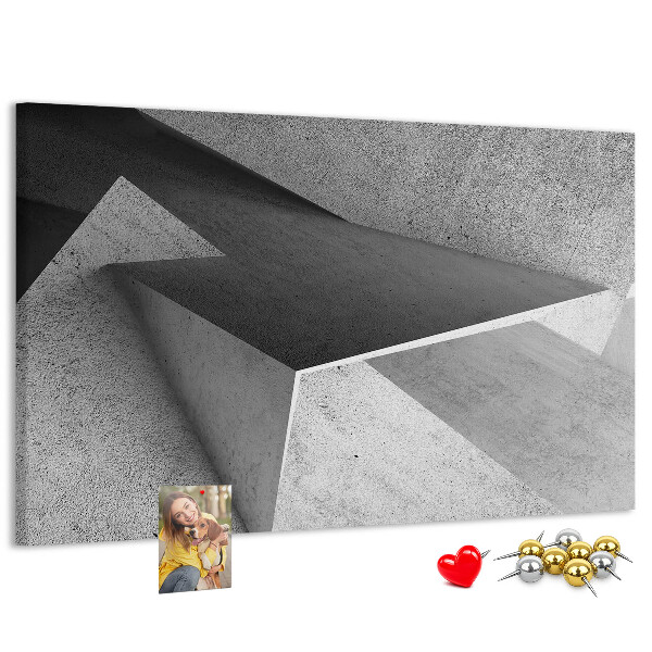 Cork display board Triangles abstraction