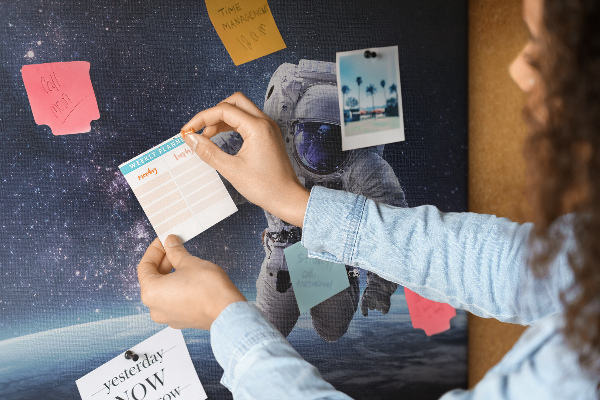 Cork memo board Astronaut