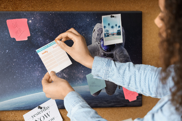 Cork memo board Astronaut