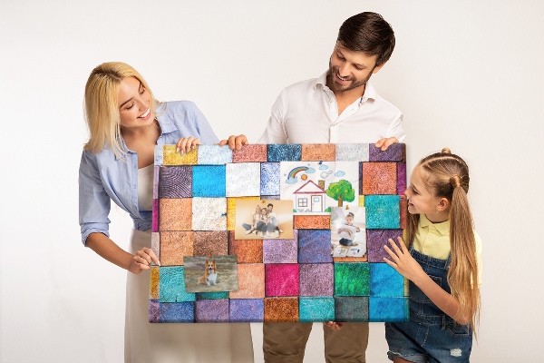 Cork board Wooden cubes