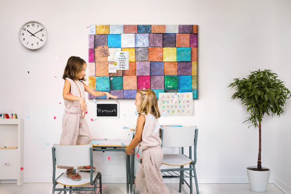 Cork board Wooden cubes