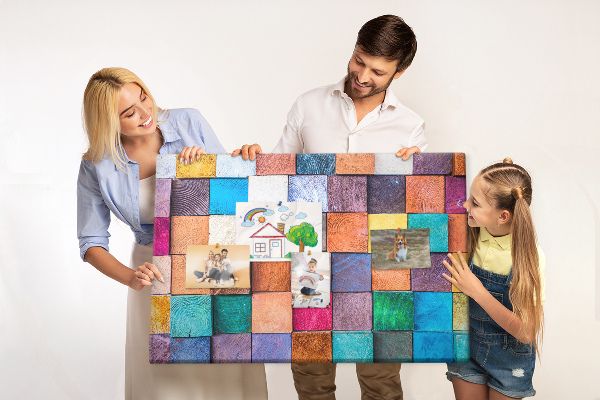 Cork board Wooden cubes