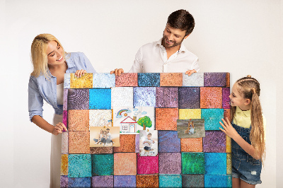 Cork board Wooden cubes