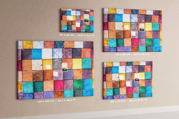 Cork board Wooden cubes