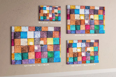 Cork board Wooden cubes