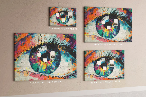 Cork memo board Human eye pupil