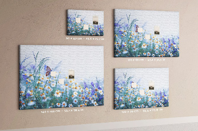 Cork display board Butterfly in the meadow