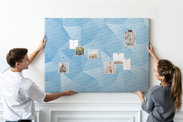 Cork board Triangles abstraction