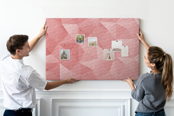 Cork board Triangles abstraction