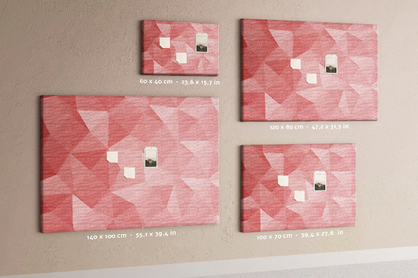Cork board Triangles abstraction
