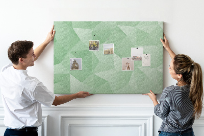 Cork display board Triangles abstraction