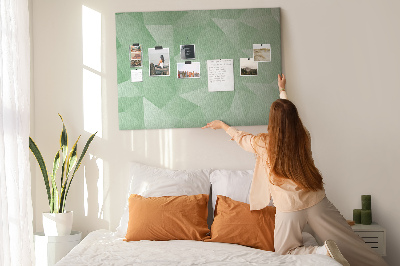 Cork display board Triangles abstraction