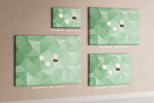 Cork display board Triangles abstraction
