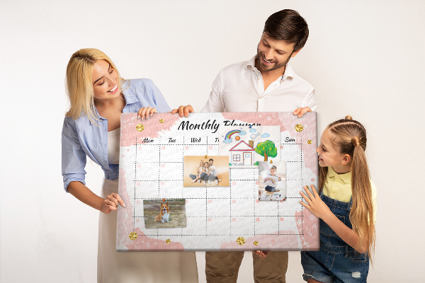 Cork display board Monthly planner