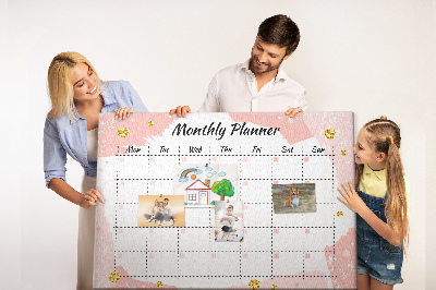 Cork display board Monthly planner