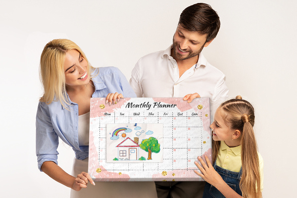 Cork display board Monthly planner