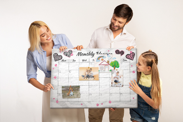 Cork memo board Fashion monthly planner