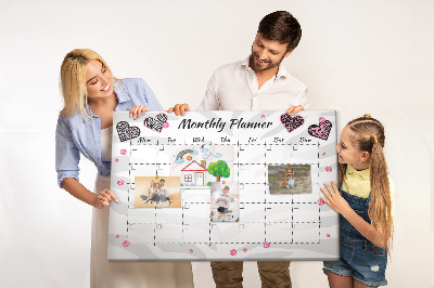 Cork memo board Fashion monthly planner