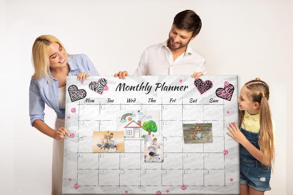 Cork memo board Fashion monthly planner