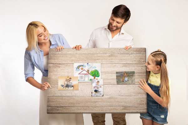 Cork display board Wood texture