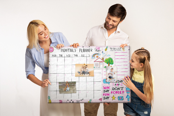 Cork display board Monthly planner