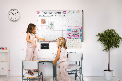 Cork display board Monthly planner