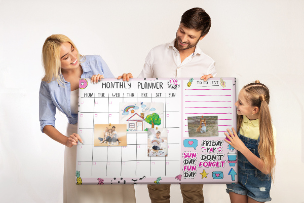 Cork display board Monthly planner