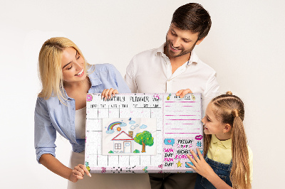 Cork display board Monthly planner