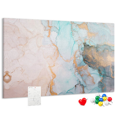 Cork memo board Abstract painting