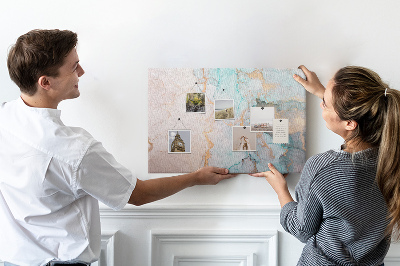 Cork memo board Abstract painting