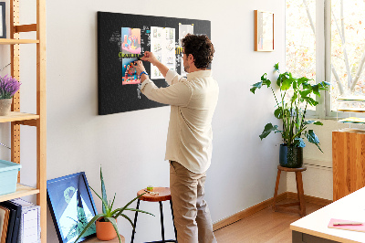 Cork display board Positive world map