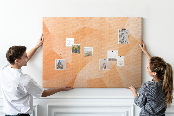 Cork board Triangles abstraction