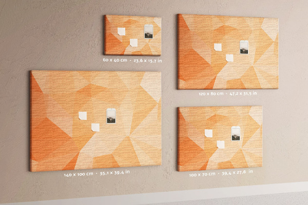 Cork board Triangles abstraction
