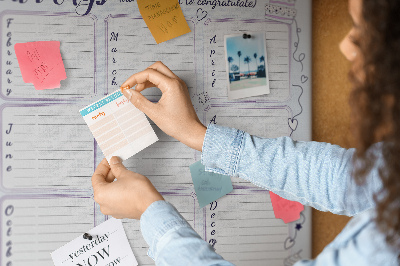 Cork board Birthday note