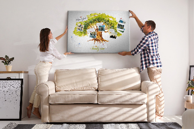Cork board Family tree