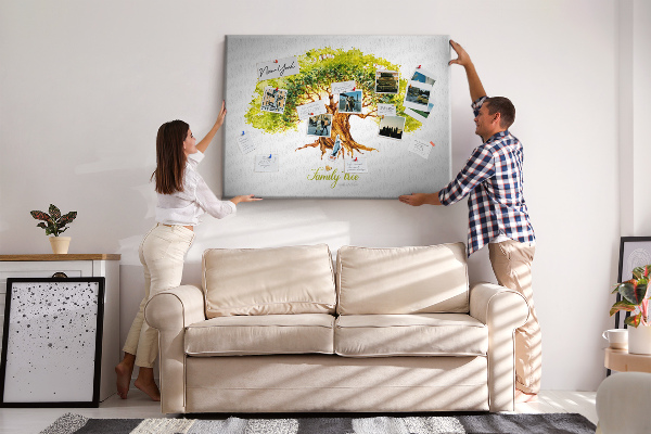 Cork board Family tree