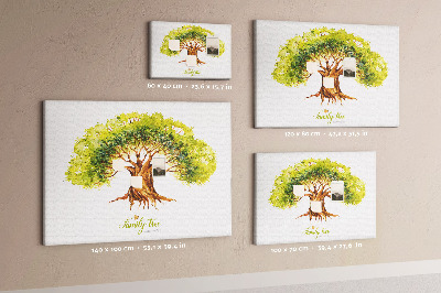 Cork board Family tree