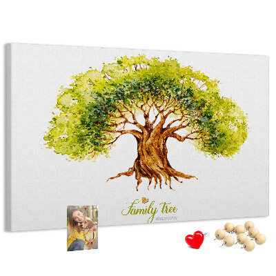 Cork board Family tree