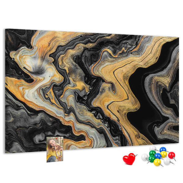 Cork display board Gold marble