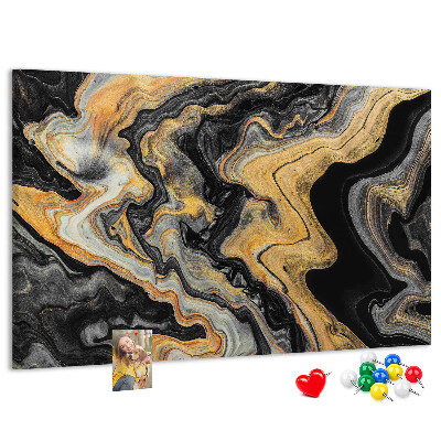 Cork display board Gold marble