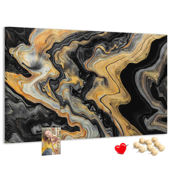 Cork display board Gold marble