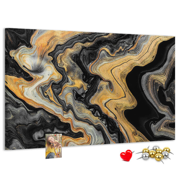 Cork display board Gold marble